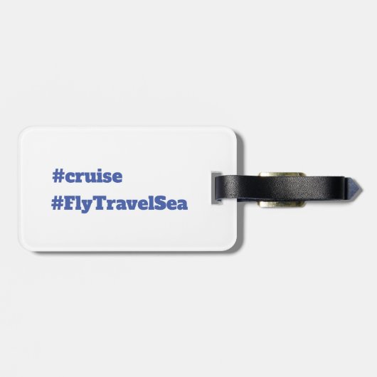 Tag des Reisegepäcks Gepäckanhänger (Rückseite horizontal)