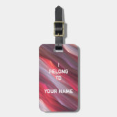 Tag des roten Fraktals Gepäckanhänger (Vorderseite vertikal)