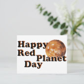Tag des Roten Planeten Postkarte (Stehend Vorderseite)