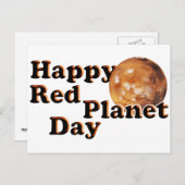 Tag des Roten Planeten Postkarte (Vorne/Hinten)