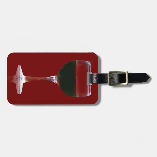 Tag des Rotweins Gepäckanhänger (Vorderseite horizontal)