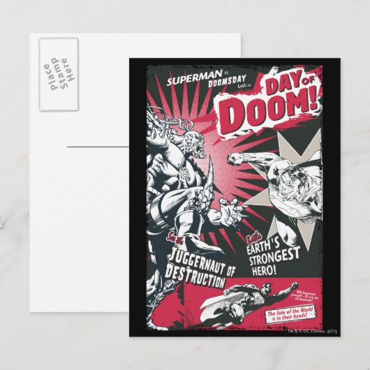 Tag des Schicksals Comic Postkarte (Vorne/Hinten)