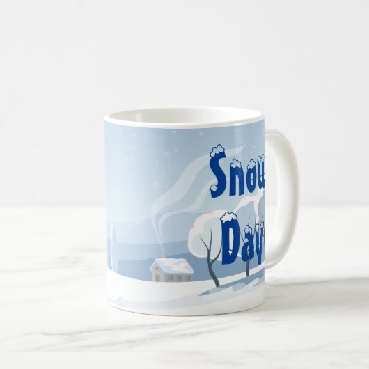 Tag des Schnees Kaffeetasse (VorderseiteRechts)