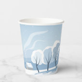 Tag des Schnees Pappbecher (Rückseite)