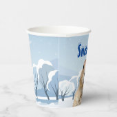 Tag des Schnees Pappbecher (Rechts)