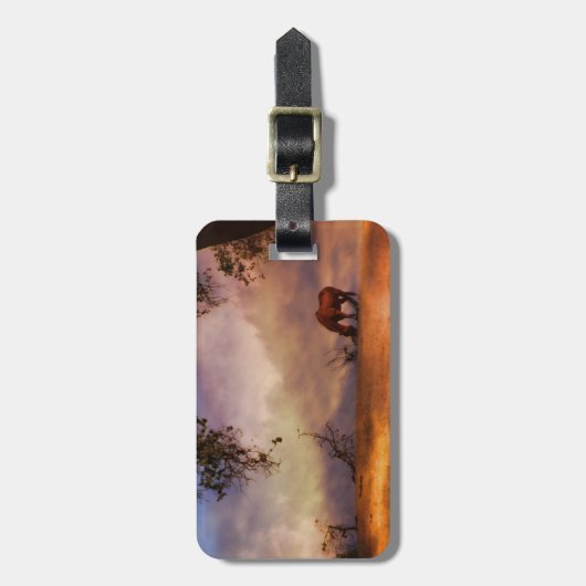 Tag des schönen Pferdes Gepäckanhänger (Vorderseite vertikal)