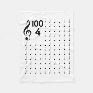 Tag des Schulmusiknoten-Musiklehrers Fleecedecke