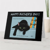 Tag des schwarzen Katzen-Vaters Karte (Vorderseite)