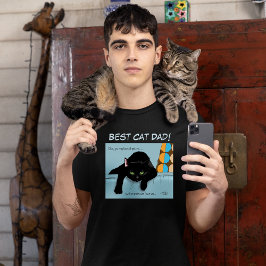 Tag des schwarzen Katzen-Vaters T-Shirt