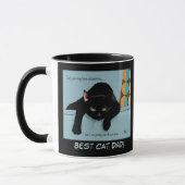 Tag des schwarzen Katzen-Vaters Tasse (Links)