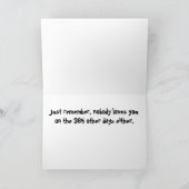 Tag des Single Feiertagskarte (Innenseite)