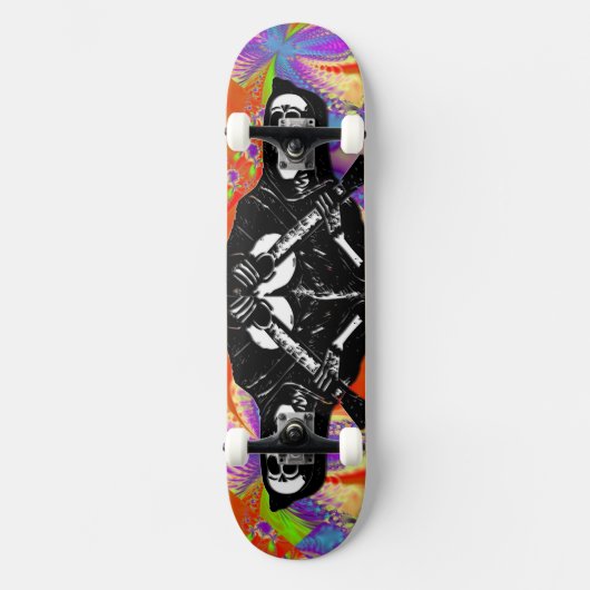 Tag des Skate des Toten Skeletts Skateboard (Vorderseite)