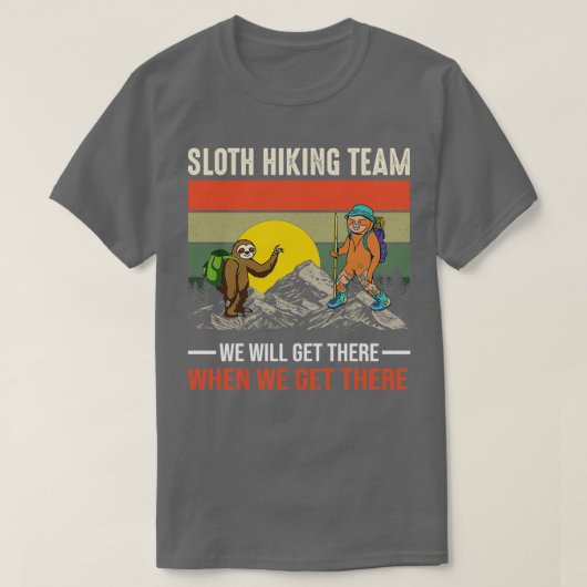 Tag des Sloth Wanderteams für Bergrettung T-Shirt (Design vorne)