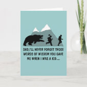 Tag des sonnigen Vaters Karte (Vorderseite)