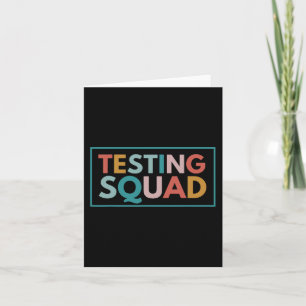 Tag des Squad-Tests Motivierend für Lehrer Karte