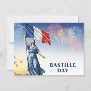 Tag des Sturm auf die Bastille Postkarte