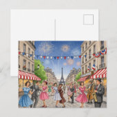 Tag des Sturm auf die Bastille Postkarte (Vorne/Hinten)