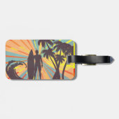 Tag des Surfer-Typs Gepäckanhänger (Rückseite horizontal)
