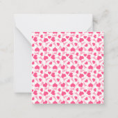 Tag des süßen Cupcake Valentinstag für Kinder Mitteilungskarte (Rückseite)