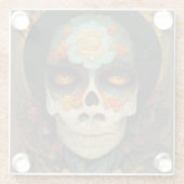 Tag des Toten 1 Fantasy Schädels Glasuntersetzer (Rückseite)