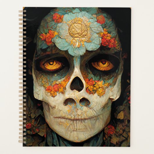 Tag des Toten 1 Fantasy Schädels Planer (Vorderseite)