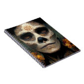 Tag des Toten 3 Fantasieschädels Notizblock (Rechte Seite)