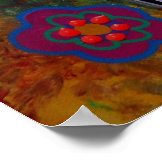 Tag des Toten Chihuahua-Gemäldes Poster (Ecke)