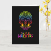 Tag des Toten Dias de los muertos Karte (Gelbe Blume)