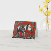 Tag des toten Elefanten Karte (Gelbe Blume)