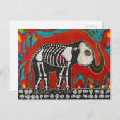 Tag des toten Elefanten Postkarte (Vorne/Hinten)