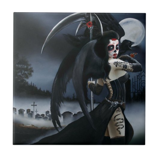 Tag des Toten Engels Fliese (Vorderseite)