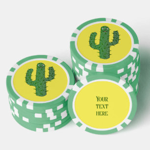 Tag des Toten glücklichen Kakteen Custom Pokerchips