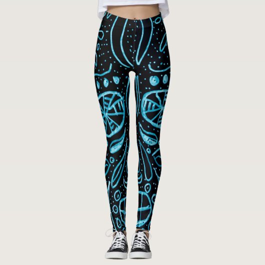 Tag des toten Glühens in der dunklen Leggings (Vorderseite)