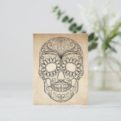 Tag des Toten Grauschädels Postkarte (Stehend Vorderseite)