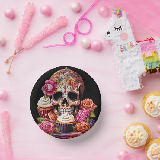 Tag des Toten Grußs Pappteller (Party)