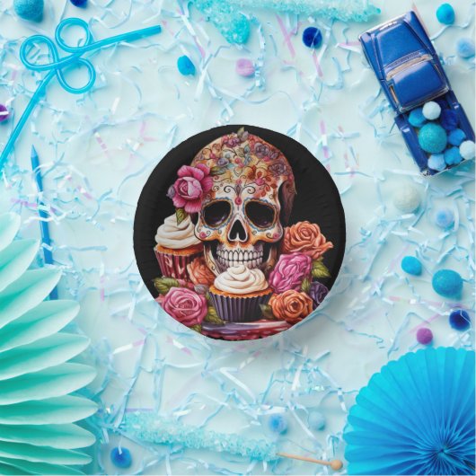 Tag des Toten Grußs Pappteller (Party)