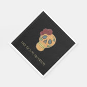 Tag des toten Halloween Gothic Sugar Skull Serviette (Ecke)