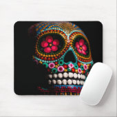 Tag des Toten Halloween Niedlicher bemalter Schäde Mousepad (Mit Mouse)