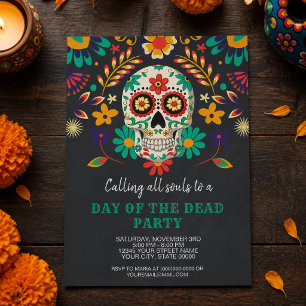 Tag des Toten Halloween-Party Einladung