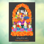 Tag des toten Halloween-Party Fensteraufkleber (Blatt 3)