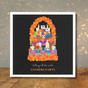 Tag des toten Halloween-Party Serviette