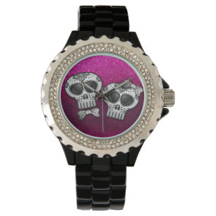 Tag des Toten Halloween Skull Dia de los Muertos Armbanduhr