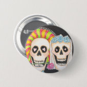 Tag des toten Hochzeits-Knopfes Button (Vorne & Hinten)