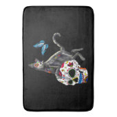 Tag des Toten Katzenzuckers und Schmetterlings Badematte (Vorderseite Vertikal)