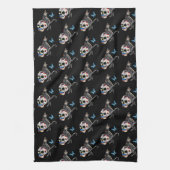 Tag des Toten Katzenzuckers und Schmetterlings Geschirrtuch (Vertikal)