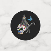 Tag des Toten Katzenzuckers und Schmetterlings Konfetti (Klein Vorderseite)