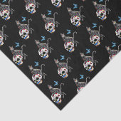 Tag des Toten Katzenzuckers und Schmetterlings Seidenpapier (Ausschnitt)