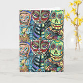 Tag des toten KatzeSerenade Karte (Gelbe Blume)