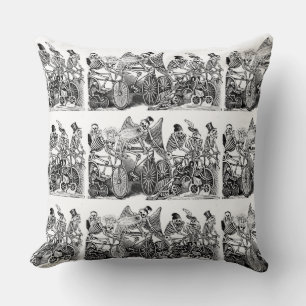 Tag des Toten Kissens - Calavera las biciletas Kissen