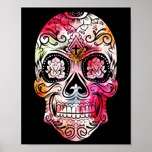 Tag des Toten Kostüms G, Blume Poster (Vorne)